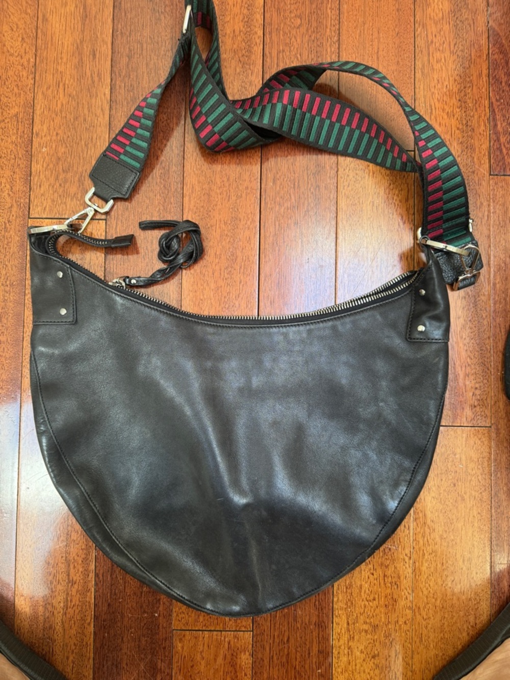 Gucci Black Quilted-Pattern Leather Zip Pouch